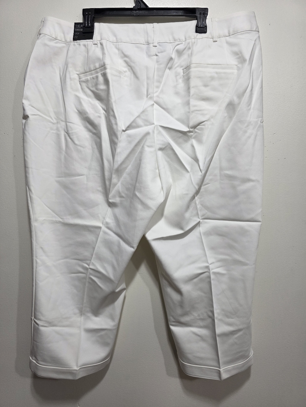 NWT! Lane Bryant Ashley Capri Pants White Size 22 Stretch Comfy Chic - Picture 6 of 6